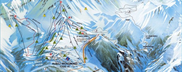 Plan des pistes albiez montrond